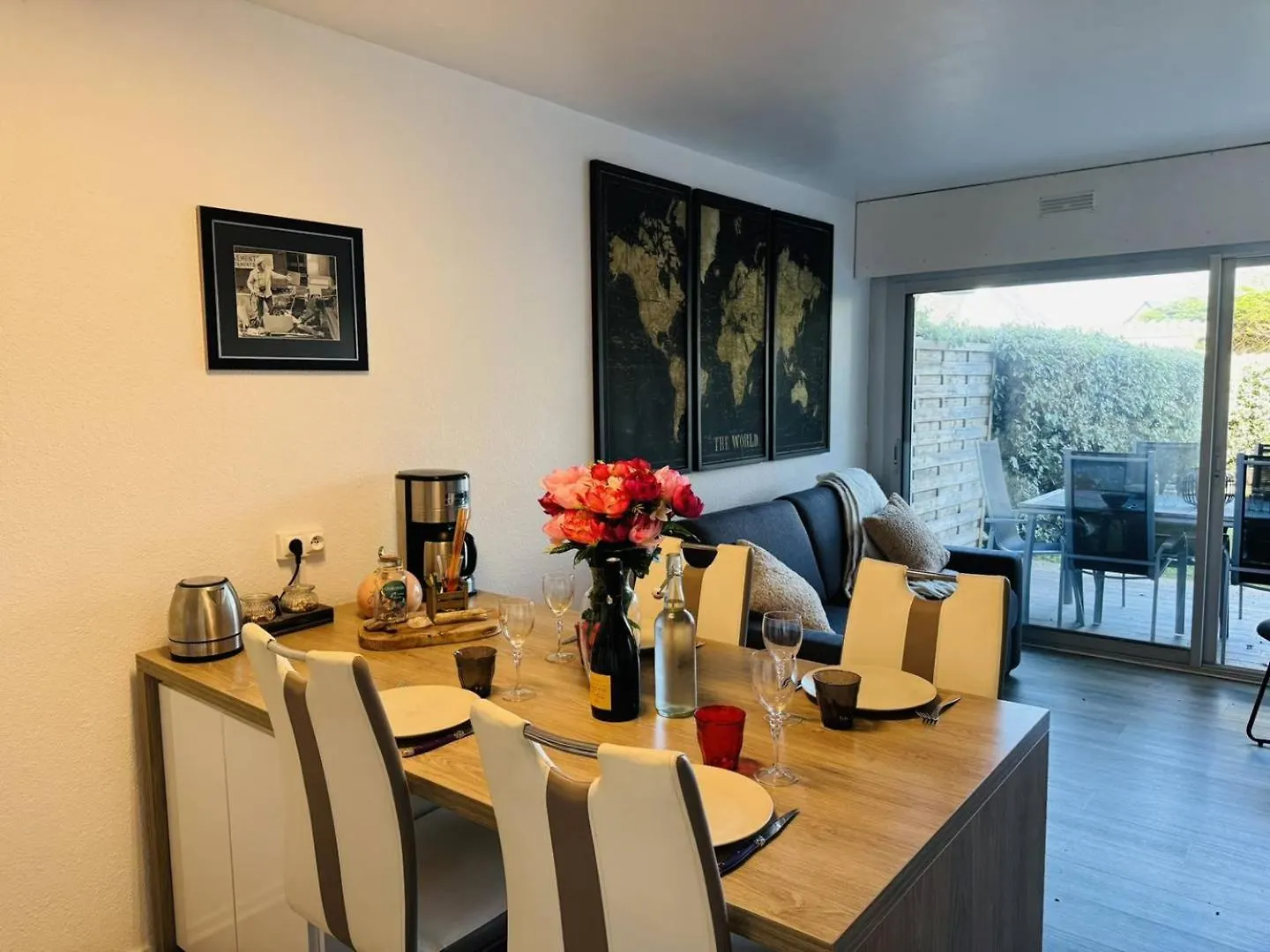 Ty Cardinaux, Grand Studio Cabine, Terrasse, Jardin, Tennis Quiberon Fransa
